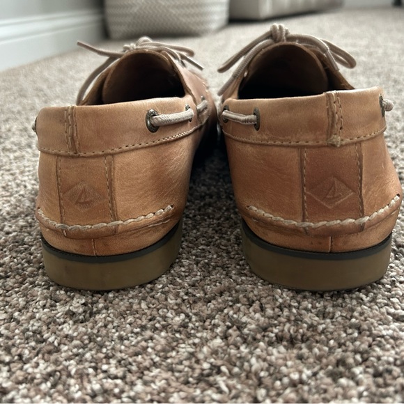 MEN'S SPERRY LEEWARD 2 EYE BOAT SHOES Size 10.5 W Color Sahara - Picture 12 of 12